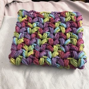 Puff V-Stitch Pouch